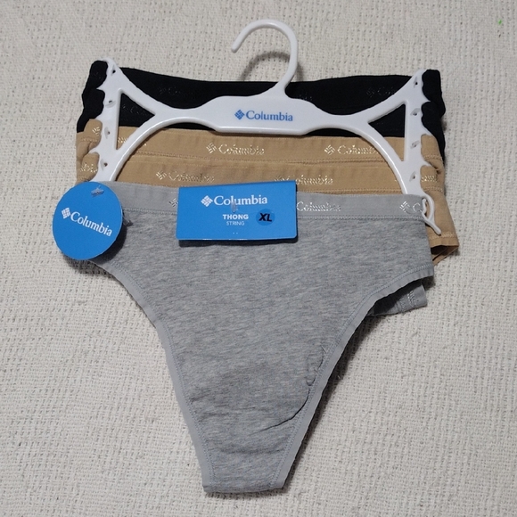 NWT Columbia Women's Assorted Color 5 Pack Thong String Size XL - Picture 1 of 5